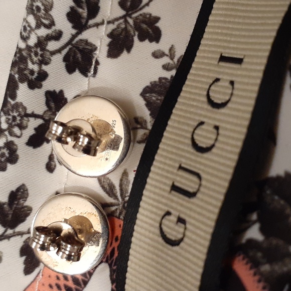 GUCCI NWT STUDDED ROUNDED EARRINGS trademark - Picture 3 of 4